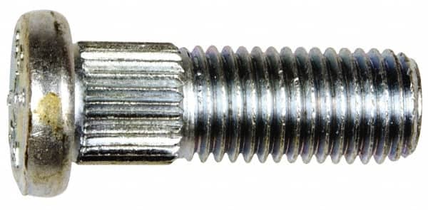 Dorman - M10-1.25 Serrated Bolt Wheel Stud - 10.24mm Knurl, 29mm OAL, 9mm Shoulder Length - Exact Tooling
