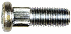 Dorman - M10-1.25 Serrated Bolt Wheel Stud - 10.24mm Knurl, 29mm OAL, 9mm Shoulder Length - Exact Tooling
