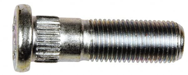 Dorman - M12-1.25 Serrated Bolt Wheel Stud - 12.83mm Knurl, 41.5mm OAL, 14mm Shoulder Length - Exact Tooling
