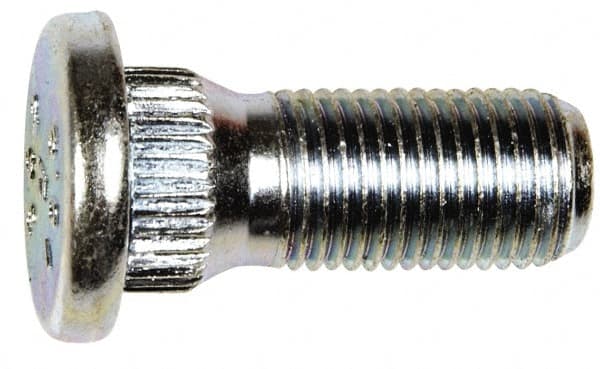 Dorman - M12-1.25 Serrated Bolt Wheel Stud - 14.27mm Knurl, 30.5mm OAL, 6mm Shoulder Length - Exact Tooling