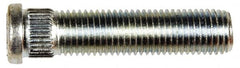 Dorman - M12-1.5 Serrated Bolt Wheel Stud - 12.8mm Knurl, 54mm OAL, 8mm Shoulder Length - Exact Tooling