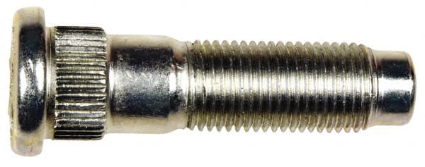 Dorman - 1/2-20 Serrated Bolt Wheel Stud - 0.612" Knurl, 2" OAL, 21/32" Shoulder Length - Exact Tooling
