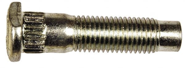 Dorman - M12-1.5 Serrated Bolt Wheel Stud - 13.41mm Knurl, 51.5mm OAL, 13.5mm Shoulder Length - Exact Tooling