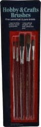 Wooster Brush - #2, #4 Camel Hair Artist's Paint Brush Set - 1/4, 1/2" Wide, Plastic Handle - Exact Tooling