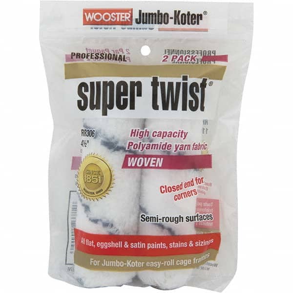 Wooster Brush - 4-1/2" Wide Paint General Purpose Roller Cover - Semi-Rough Texture, Polyamide - Exact Tooling