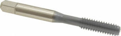 OSG - 1/4-20 UNC 3 Flute elektraLUBE Finish High Speed Steel Straight Flute Standard Hand Tap - Bottoming, Right Hand Thread, 2-1/2" OAL, 1" Thread Length, H2 Limit - Exact Tooling