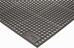 Wearwell - 5' Long x 3' Wide, Dry/Wet Environment, Anti-Fatigue Matting - Gray, CFR Rubber with Rubber Base, Beveled on 4 Sides - Exact Tooling