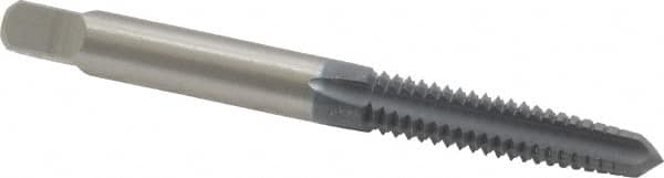 OSG - 1/4-20 UNC 4 Flute elektraLUBE Finish High Speed Steel Straight Flute Standard Hand Tap - Taper, Right Hand Thread, 2-1/2" OAL, 1" Thread Length, H2 Limit - Exact Tooling