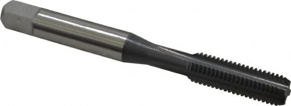 OSG - 1/4-28 UNF 3B 4 Flute elektraLUBE Finish High Speed Steel Straight Flute Standard Hand Tap - Bottoming, Right Hand Thread, 2-1/2" OAL, 1" Thread Length, H3 Limit - Exact Tooling