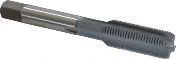 OSG - 1/2-20 UNF 3B 4 Flute elektraLUBE Finish High Speed Steel Straight Flute Standard Hand Tap - Bottoming, Right Hand Thread, 3-3/8" OAL, 1-21/32" Thread Length, H3 Limit - Exact Tooling
