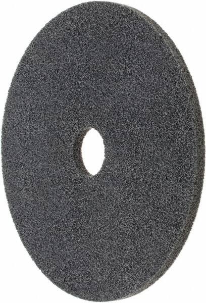Standard Abrasives - 6" Diam, 1/4" Face Width, 1" Center Hole, Fine Grade, Silicon Carbide Deburring Wheel - Exact Tooling