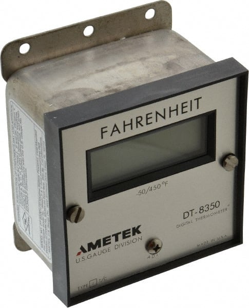 Ametek - -50 to 450°F Digital Thermometer - LCD Display, J Thermocouple Sensor, Battery Power - Exact Tooling