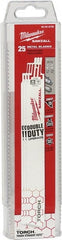 Milwaukee Tool - 9" Long x 1" Thick, Steel Reciprocating Saw Blade - Exact Tooling