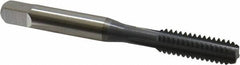 OSG - 1/4-20 UNC 2B 4 Flute elektraLUBE Finish High Speed Steel Straight Flute Standard Hand Tap - Bottoming, Right Hand Thread, 2-1/2" OAL, 1" Thread Length, H5 Limit - Exact Tooling