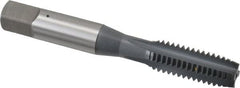 OSG - 3/8-16 UNC 2B 4 Flute elektraLUBE Finish High Speed Steel Straight Flute Standard Hand Tap - Plug, Right Hand Thread, 2-15/16" OAL, 1-1/4" Thread Length, H5 Limit - Exact Tooling