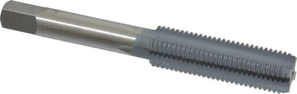 OSG - 7/16-20 UNF 4 Flute elektraLUBE Finish High Speed Steel Straight Flute Standard Hand Tap - Bottoming, Right Hand Thread, 3-5/32" OAL, 1-7/16" Thread Length, H5 Limit - Exact Tooling