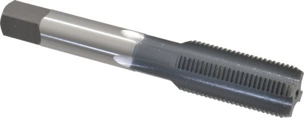 OSG - 5/8-18 UNF 2B 4 Flute elektraLUBE Finish High Speed Steel Straight Flute Standard Hand Tap - Bottoming, Right Hand Thread, 3-13/16" OAL, 1-13/16" Thread Length, H5 Limit - Exact Tooling