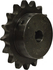 U.S. Tsubaki - 10 Teeth, 3/4" Chain Pitch, Chain Size 60, Finished Bore Sprocket - 7/8" Bore Diam, 2.427" Pitch Diam, 2.76" Outside Diam - Exact Tooling