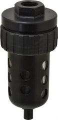 Parker - Filter Automatic Drain - 6-1/4" High x 2-3/4" Wide, For Use with Compressed Air Systems - Exact Tooling