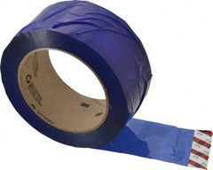 3M - 2" x 110 Yd Blue Rubber Adhesive Sealing Tape - Polypropylene Film Backing, 1.9 mil Thick, 44 Lb Tensile Strength, Series 371 - Exact Tooling