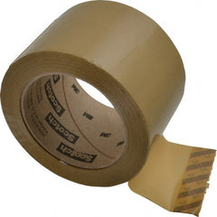 3M - 3" x 110 Yd Natural (Color) Rubber Adhesive Sealing Tape - Polypropylene Film Backing, 1.9 mil Thick, 44 Lb Tensile Strength, Series 371 - Exact Tooling