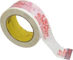 3M - 2" x 110 Yd Red & White Rubber Adhesive Sealing Tape - Polypropylene Film Backing, 1.9 mil Thick, 44 Lb Tensile Strength, Series 3771 - Exact Tooling