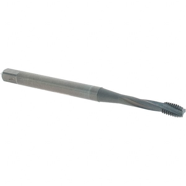 OSG - M3x0.50 Metric Coarse 3 Flute 6H Modified Bottoming Spiral Flute Tap - Powdered Metal, Oxide Finish, 1-15/16" OAL, Right Hand Flute, Right Hand Thread, D3, Series EXOTAP - Exact Tooling