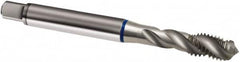 Guhring - M5x0.80 Metric 3 Flute 6H Modified Bottoming Spiral Flute Tap - Powdered Metal, Bright Finish, 70mm OAL, Right Hand Flute, Right Hand Thread, D3/D4, Series 909 - Exact Tooling