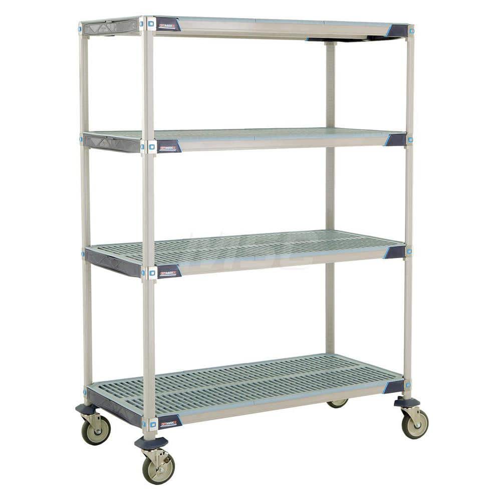 Metro - Carts; Type: Industrial Cart ; Load Capacity (Lb.): 900.000 ; Number of Shelves: 4 ; Width (Inch): 26-5/16 ; Length (Inch): 49-3/4 ; Height (Inch): 67-5/16 - Exact Tooling