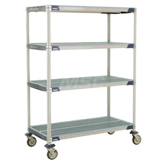Metro - Carts; Type: Industrial Cart ; Load Capacity (Lb.): 900.000 ; Number of Shelves: 4 ; Width (Inch): 26-5/16 ; Length (Inch): 49-3/4 ; Height (Inch): 67-5/16 - Exact Tooling