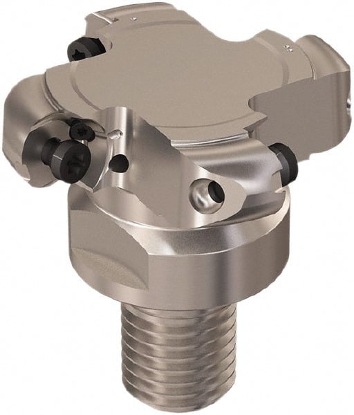 Seco - Modular Connection Connection, 0.236" Cutting Width, 19/64" Depth of Cut, 1-1/2" Cutter Diam, 6 Tooth Indexable Slotting Cutter - R335.29 Toolholder, RD.. 06.. Insert, Right Hand Cutting Direction - Exact Tooling