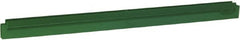 Vikan - 24" Rubber Blade Squeegee Refill - Double Edge, Green, Plastic Holder - Exact Tooling