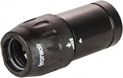 Transair - 7/8" ID, 25mm OD, 25 mm to 16.5 mm Plug-In Reducer - Plastic, 232 Max psi, 3" Long - Exact Tooling