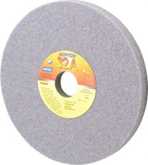 Norton - 8" Diam x 1-1/4" Hole x 3/4" Thick, I Hardness, 46 Grit Surface Grinding Wheel - Aluminum Oxide, Type 5, Coarse Grade, 3,105 Max RPM, Vitrified Bond, One-Side Recess - Exact Tooling