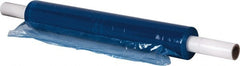Stretch Associates - 20" x 1,000' 80 Gauge Blue Hand Held Stretch & Pallet Wrap with Extended Core - 80 Gauge, Blue - Exact Tooling