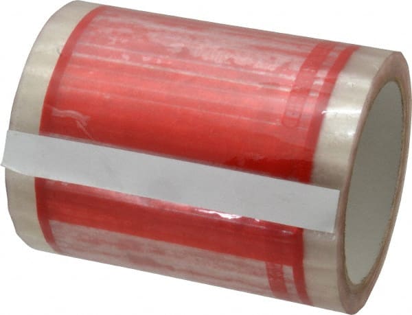 Nifty Products - 333 Piece, 5" Long x 5" Wide, Tape Roll - Packing Slip Enclosed, Clear with Red Border - Exact Tooling
