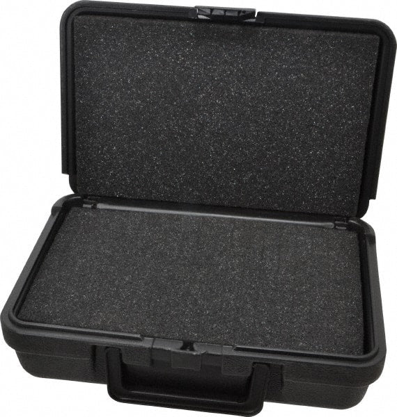 Platt - 10-1/2" Wide x 3" High, Clamshell Hard Case - Black, Polyethylene - Exact Tooling
