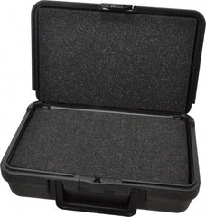 Platt - 10-1/2" Wide x 3" High, Clamshell Hard Case - Black, Polyethylene - Exact Tooling