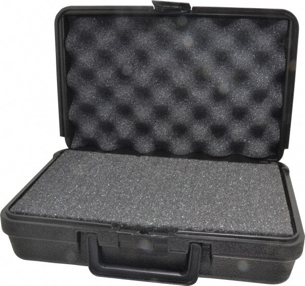 Platt - 12" Wide x 3-3/4" High, Clamshell Hard Case - Black, Polyethylene - Exact Tooling