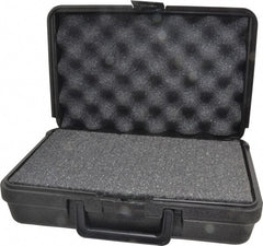 Platt - 12" Wide x 3-3/4" High, Clamshell Hard Case - Black, Polyethylene - Exact Tooling