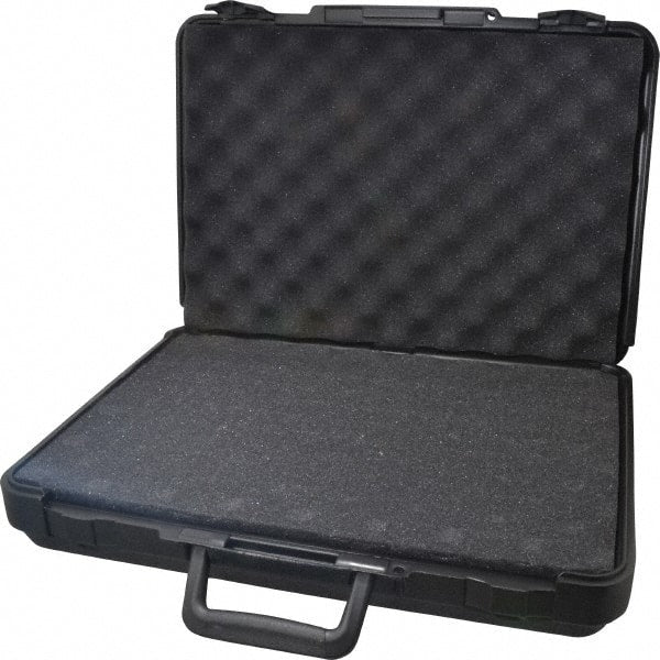 Platt - 16" Wide x 3-1/4" High, Clamshell Hard Case - Black, Polyethylene - Exact Tooling