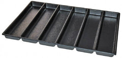 Kennedy - Tool Box Durable ABS Plastic Organizer - 23" Wide x 16-1/2" Deep x 2" High, Black, For 27" Wide Roller Cabinets - Exact Tooling