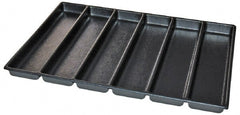 Kennedy - Tool Box Durable ABS Plastic Organizer - 25" Wide x 18-1/2" Deep x 2" High, Black, For 29" Wide Roller Cabinets - Exact Tooling