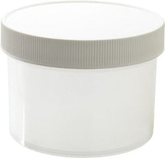 Dynalon Labware - 8 oz Jar - Polypropylene, Translucent, 2.44" High x 3-1/2" Diam, 3-1/2" Cap - Exact Tooling