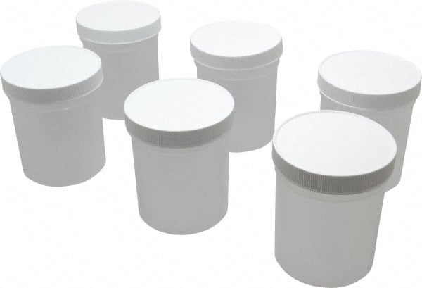 Dynalon Labware - 16 oz Jar - Polypropylene, Translucent, 3.74" High x 3-1/2" Diam, 3-1/2" Cap - Exact Tooling