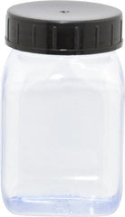 Dynalon Labware - 100 mL Wide-Mouth Bottle - PVC, Clear, 2.87" High x 1.3" Diam, 1.3" Cap - Exact Tooling