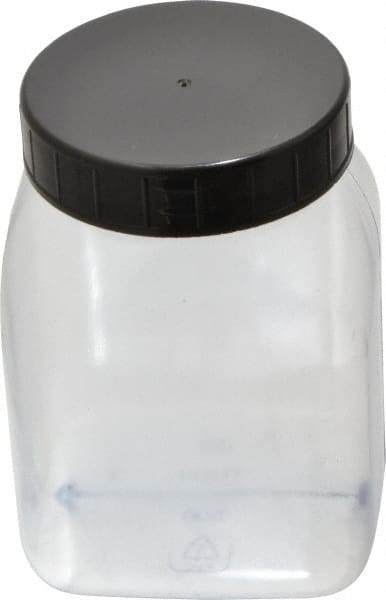 Dynalon Labware - 500 mL Wide-Mouth Bottle - PVC, Clear, 4.33" High x 2.24" Diam, 2.24" Cap - Exact Tooling