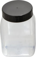 Dynalon Labware - 500 mL Wide-Mouth Bottle - PVC, Clear, 4.33" High x 2.24" Diam, 2.24" Cap - Exact Tooling