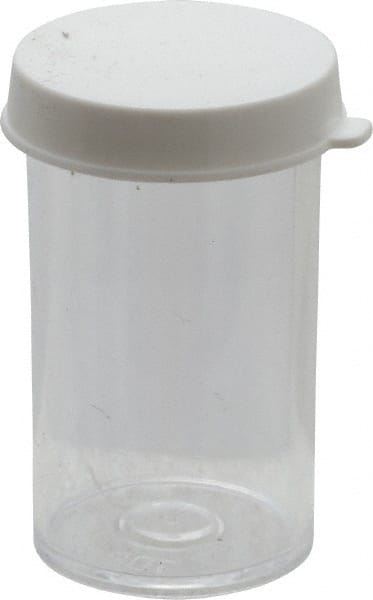 Dynalon Labware - 7 Drams Vial - Polystyrene, Clear, 2" High x 1" Diam, 3/4" Cap - Exact Tooling