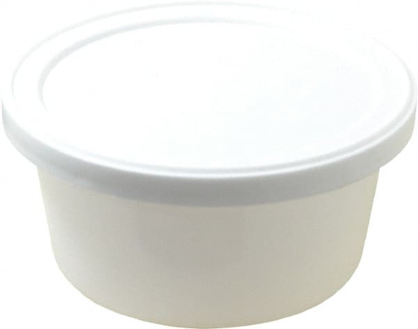 Dynalon Labware - 4 oz Disposable Container - Polyethylene, White, 1-1/8" High x 3.56" Diam, 3/4" Cap - Exact Tooling